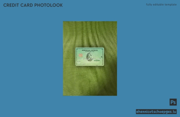 USA Kalifornien Varo Bank AMEX Green Card Fotoansicht Beispielvorschau